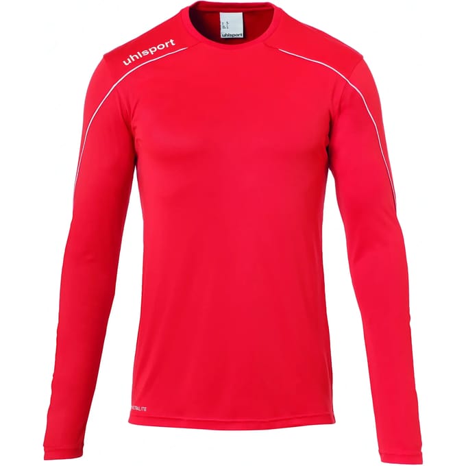 Uhlsport Stream 22 Voetbalshirt Lange Mouw Heren - Rood / Wit | Maat: M