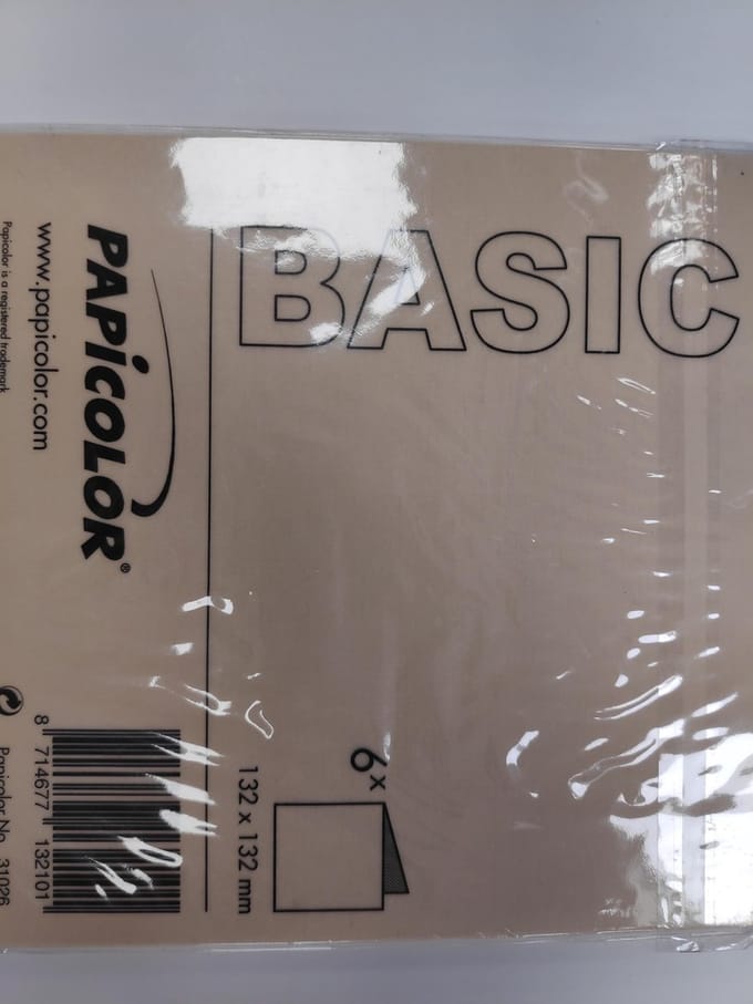 Papicolor Original Dubbele Kaart 132 x 132 mm Caramel