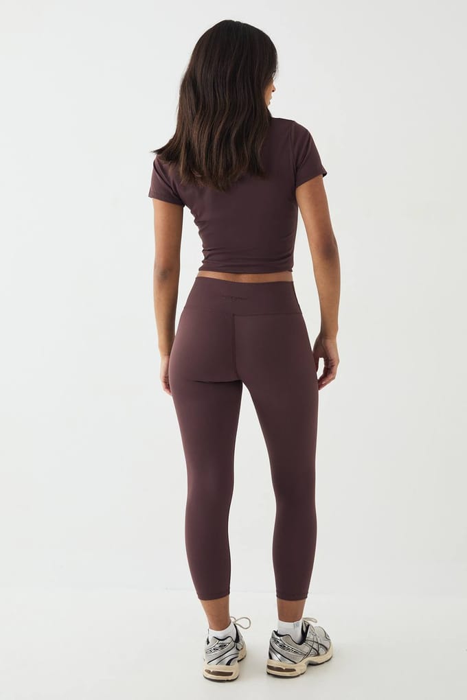 Dames DSGN Studio Ultra Sculpt Hoge Taille 7/8 Legging | Chocolate | Maat: Medium