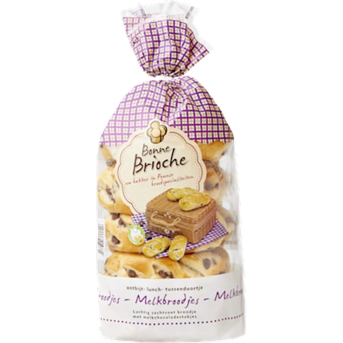 Melkbroodjes met stukjes chocolade