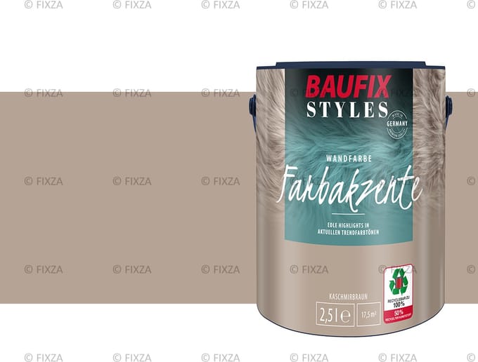 BAUFIX Styles Colour Accents kasjmier bruin 2,5 Liter