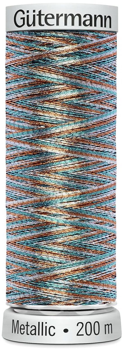 Gütermann Sulky Metallic borduurgaren, 200m, Kleur 7028 multi
