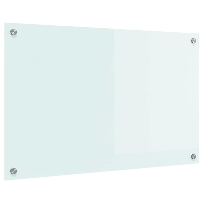 vidaXL - Keukenachterwand - Melk - 80 - x - 50 - cm - gehard - glas