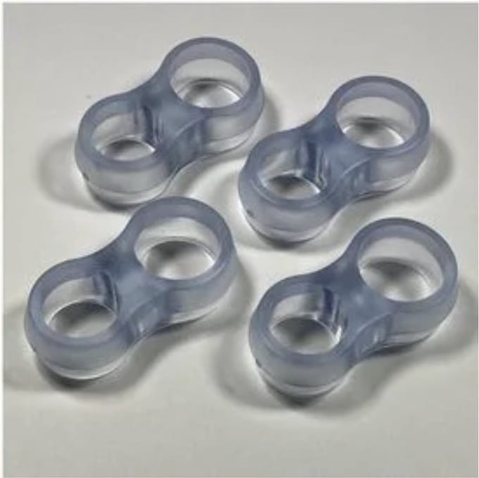 Knaak Deurklink Buffers - Transparant - Muurbeschermers - Flexibele Deurstoppers - Set van 4