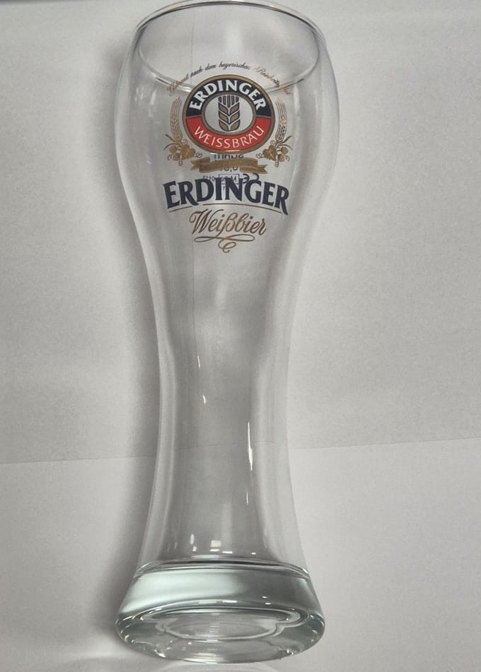 Erdinger 1x Bierglas 50cl - Origineel glas van de brouwerij - Nieuw