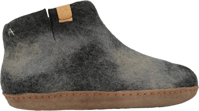 Tofvel - Mula Lungta Wolvilt Sloffen Black/Grey - Maat 37