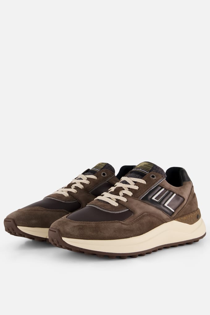 Floris Van Bommel Sfm-10236 De Tikker Sneakers - Textiel - Heren - Bruin - Maat 48