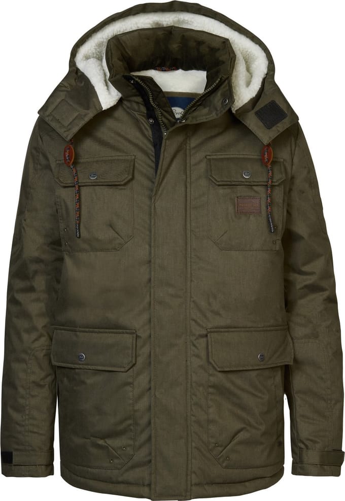 Petrol Industries - Heren Twill Jas Emmonak - Groen - Maat M