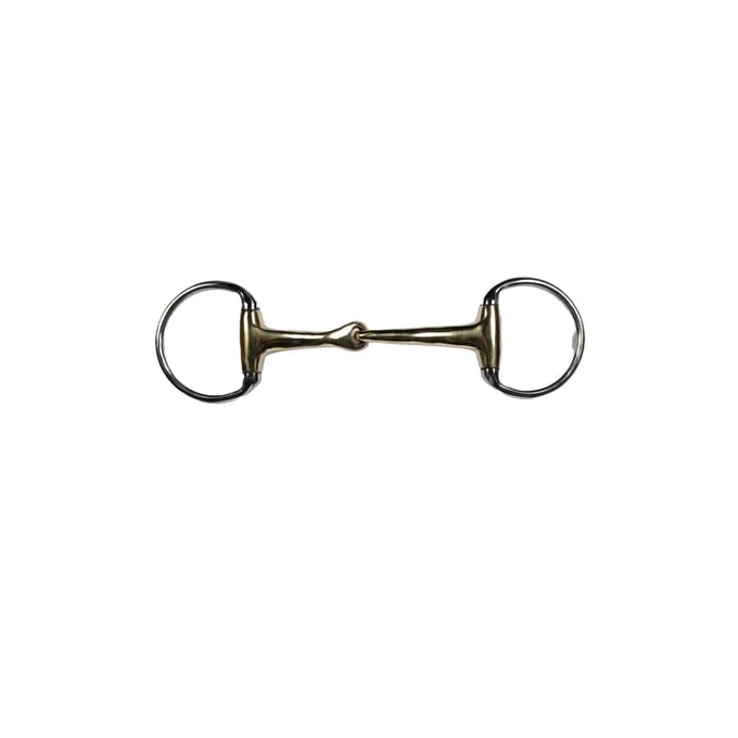 Olijfbit voor paarden HKM High Curve 14 mm