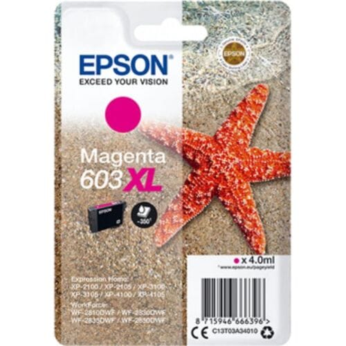 Epson Inktcartridge 603XL (C13T03A34010) Magenta Hoge capaciteit