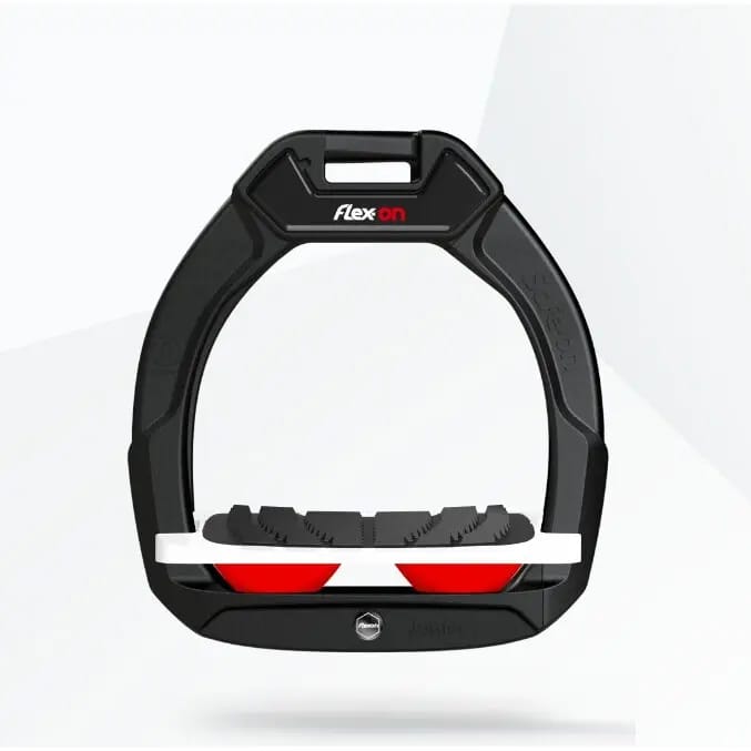 Veiligheidsstijgbeugels Rood/Wit/Zwart Hellend voor Kinderen Flex-On Safe-On