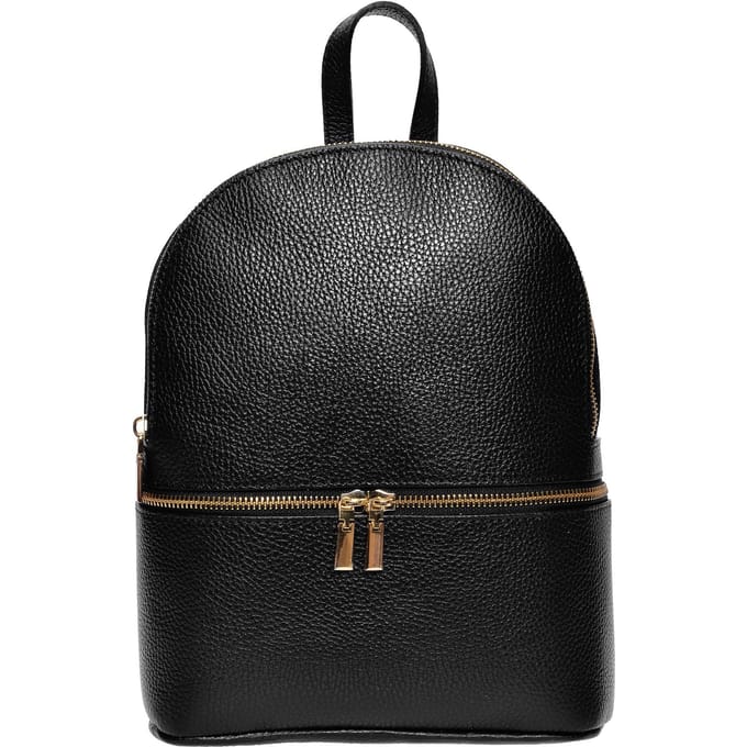 Isabella Rhea Zwart Rundleer Tas