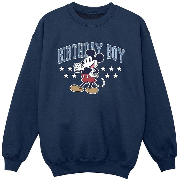Disney Jongens Mickey Mouse Verjaardags Sweatshirt (Marineblauw)