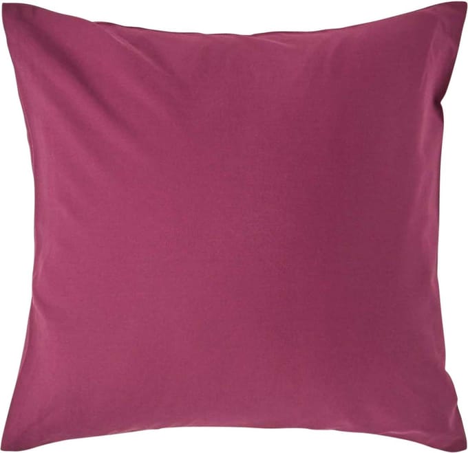 Homescapes Kussensloop 40x40 cm – Bordeaux – 100% Egyptisch Perkal Katoen – 200 TC