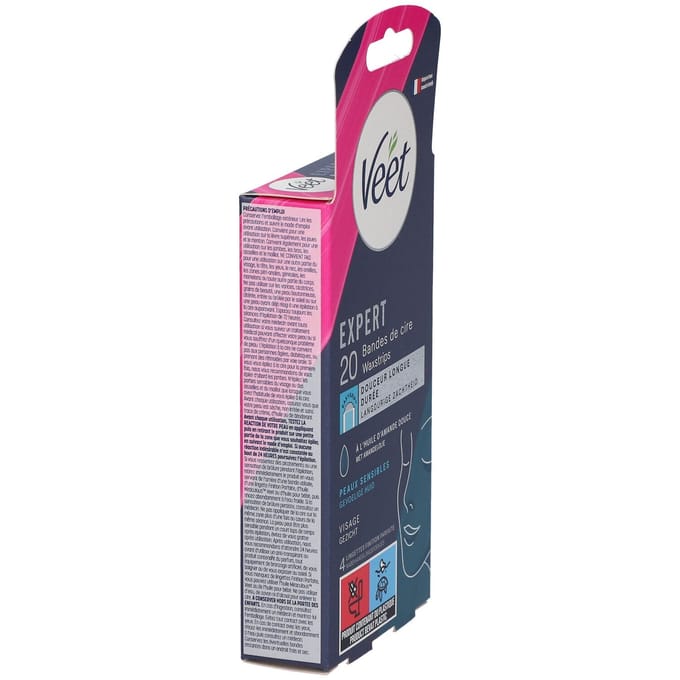 Veet Expert Ontharingsstrips - Gezicht - Gevoelige huid - 20 stuks
