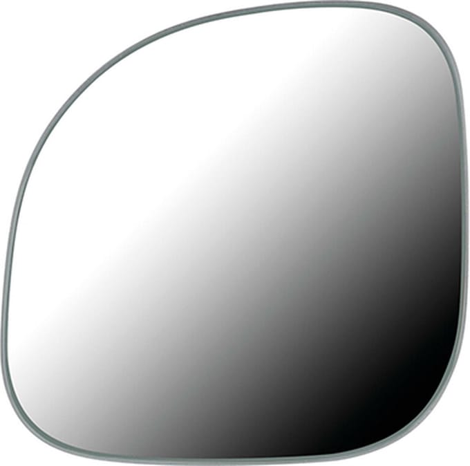 Dodehoek spiegel 50x50 mm - driehoek