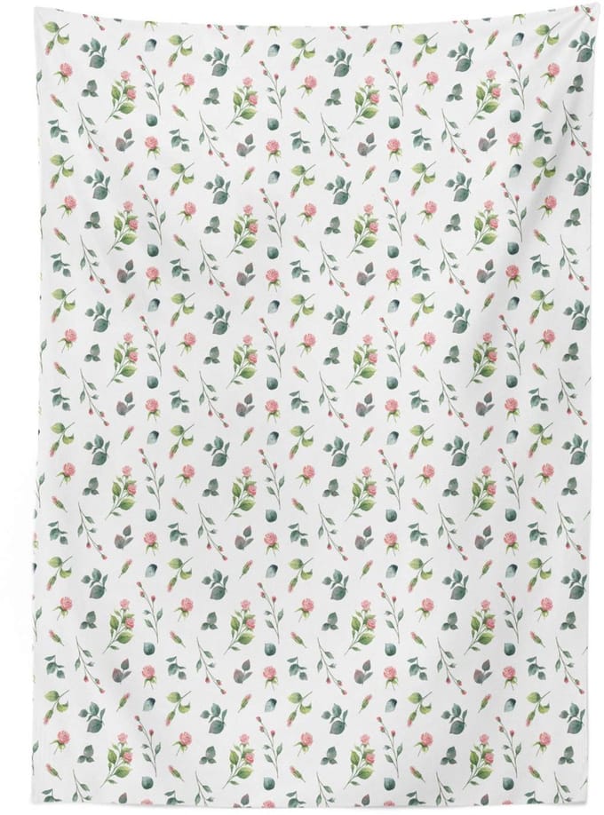ABAKUHAUS Tafelkleed Blush-rozen – satijn 140x170 cm – Binnen/buiten