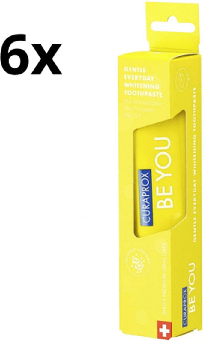 Curaprox Be You Tandpasta Rising Star - 6 x 60 ml - Voordeelverpakking