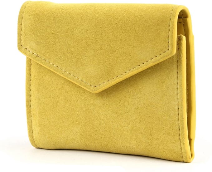 FREDsBRUDER Leren Portemonnee Lucin Wallet Lemon Lichtgeel