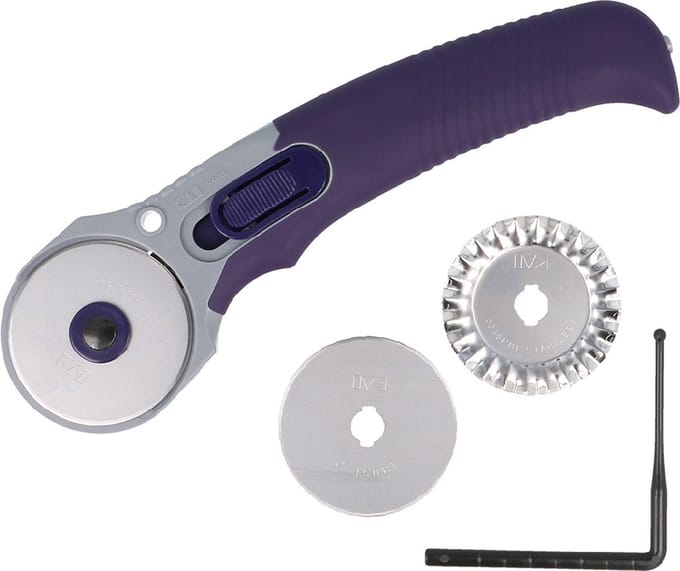 PRYM Rolmes Multi met 3 mesjes 45 mm 611368 - Rolmes en Snijden - Prym