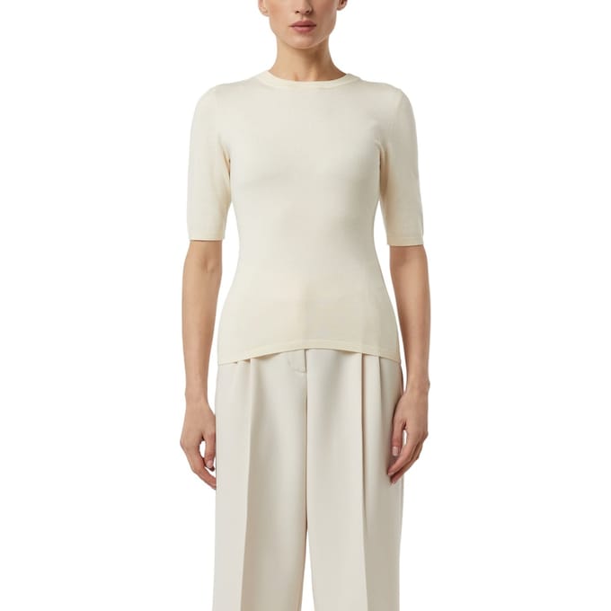 Comma Pullovers Offwhite Maat: 42 | Longsleeves Outlet | Dames | Wit