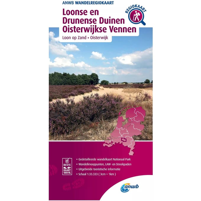 ANWB Wandelkaart Loonse en Drunense Duinen