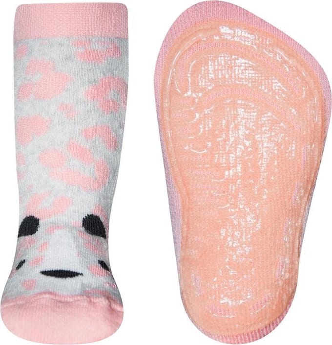 Antislipsok wildlife print en tijgerkop roze-21/22