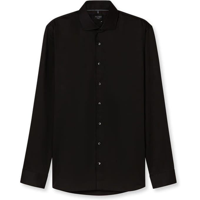 OLYMP No. Six Overhemd, Super Slim, Royal Kent, Zwart