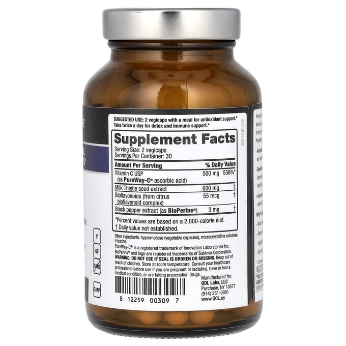 Kwaliteit van Leven, Advasorb, Vitamine C, 60 Plantaardige Capsules