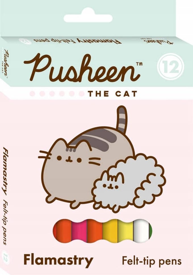 Bambino Pusheen Stiften Set - 12 Levendige Kleuren