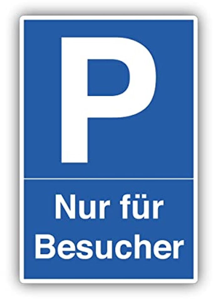 Parkeerplaats bord 20 x 30 cm - Weerbestendig en UV-bestendig