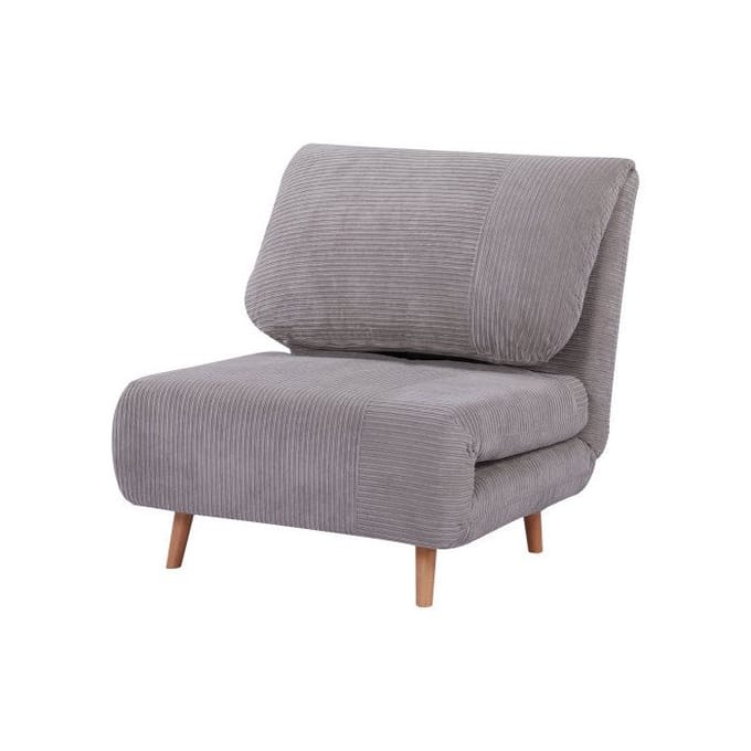2-in-1 Slaapbank - MUVOE - Lichtgrijs - Verstelbare rugleuning - Groot comfort - Kwaliteitsmateriaal
