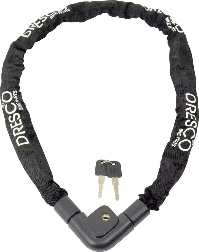 Dresco Kettingslot 120 cm - Zwart