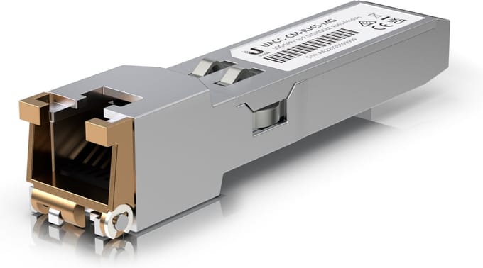 Ubiquiti Networks UACC-CM-RJ45-MG Transceiver SFP+ to RJ45 Insteektransceiver
