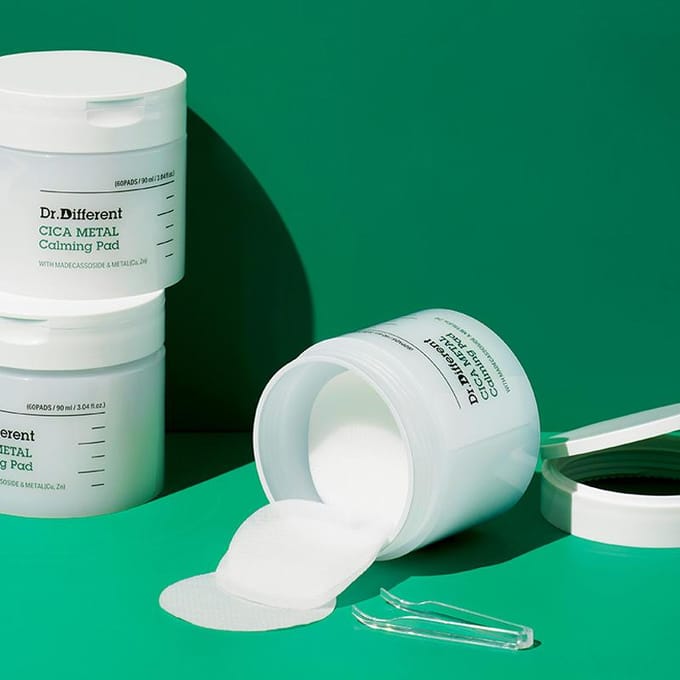 [Dr.Different] Cica Metal Kalmerende Pad 90ml 60EA white