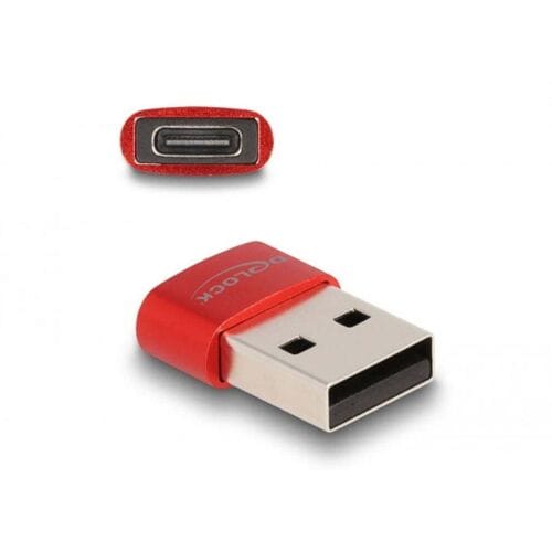 Delock USB 2.0 Adapter [1x USB-A 2.0 stekker - 1x USB-C bus] 60050 0 mm