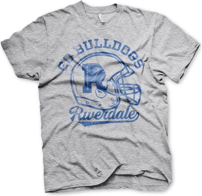 Riverdale Go Bulldogs vintage T-shirt, heather-grijs