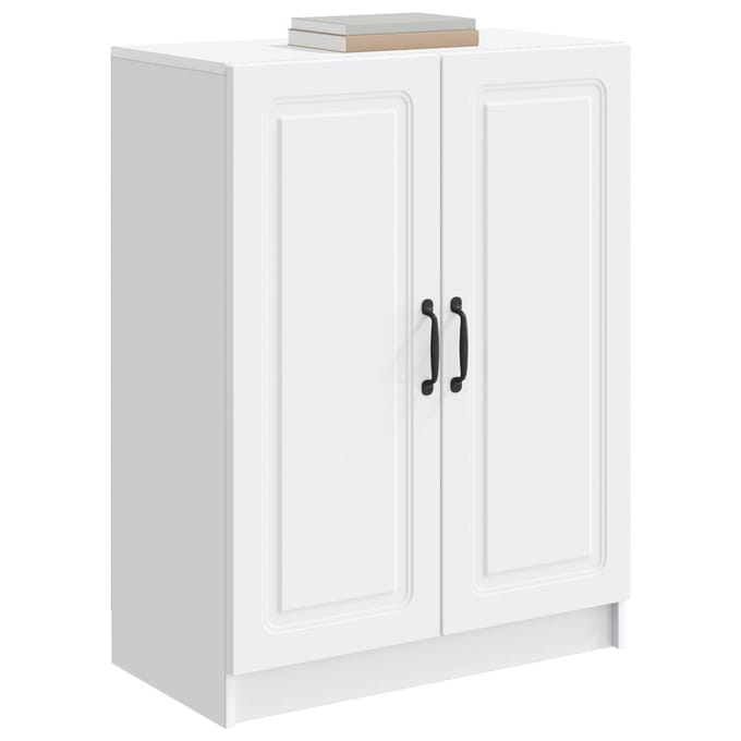 vidaXL - Dressoir - Wit - 66 - x - 34,5 - x - 87 - cm - Bewerkt - hout