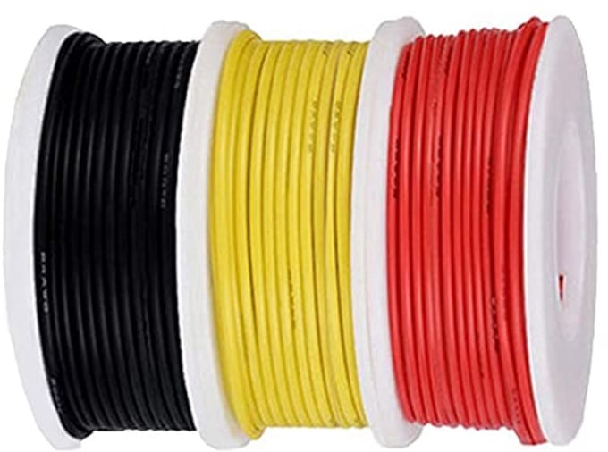 Siliconen Draad - Aansluitkabelset Elektra - Doe-het-zelf Projecten - Vertind Koper - 20 AWG 7 Meter - 3 Kleuren Assortiment