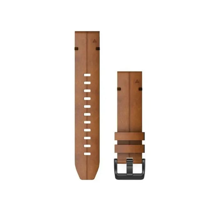 Garmin - Leren bandje - Fenix 5S/6S - 22 mm - Kastangebruin