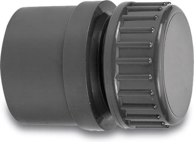 VDL Eindset PVC-U 40/50 mm x 1 1/4" lijmmof/spie 10bar grijs