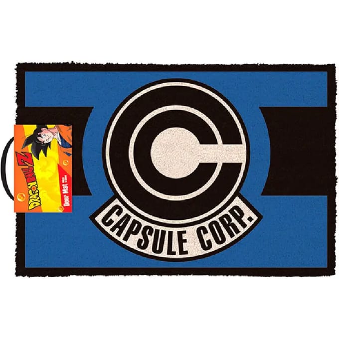 Dragon Ball Z Deurmat Capsule Corp. 40 x 60 cm Blauw