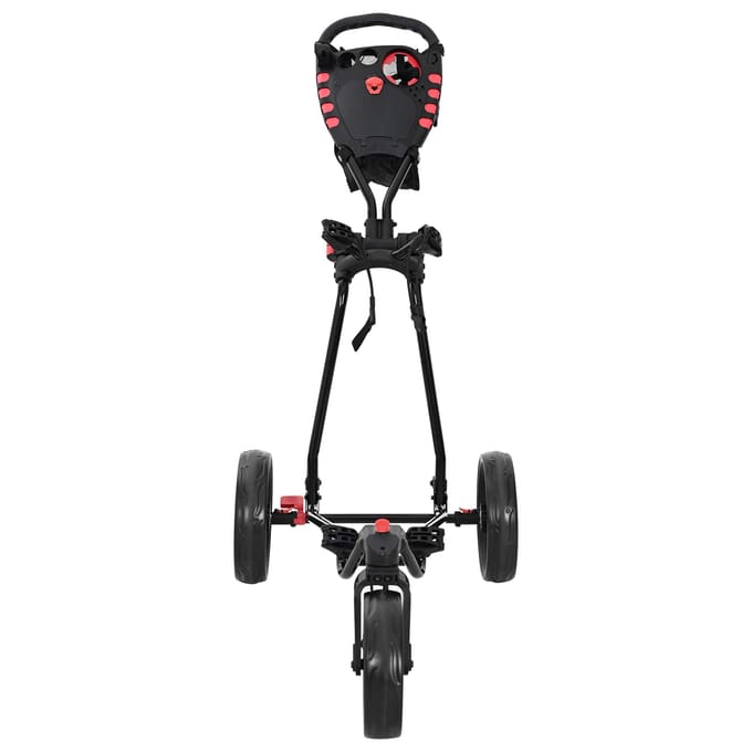 vidaXL Golf trolley Zwart IJzer Opvouwbaar