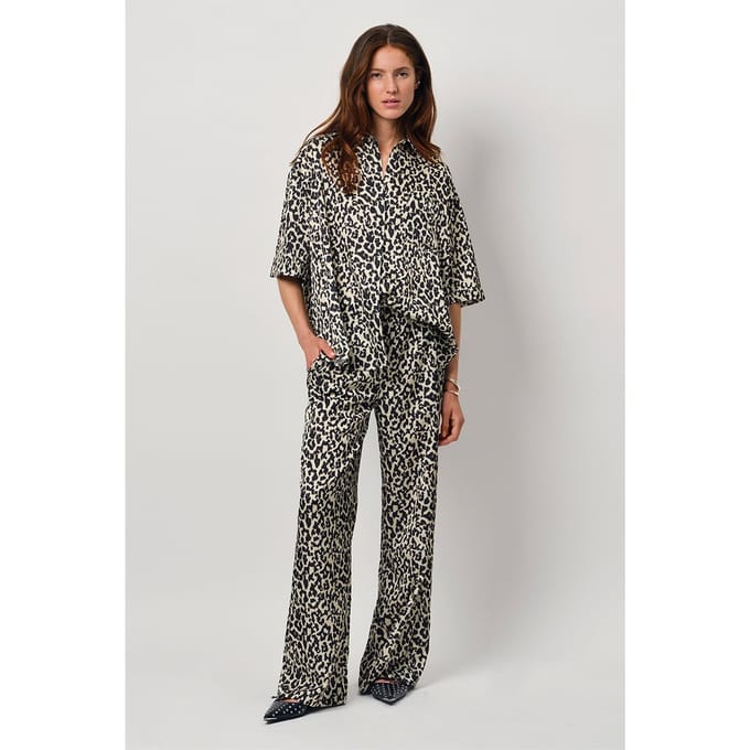 Dante6 Peju Leopard Printed Long Blouse Multicolour Größe: 40 | Blusen Outlet | Damen