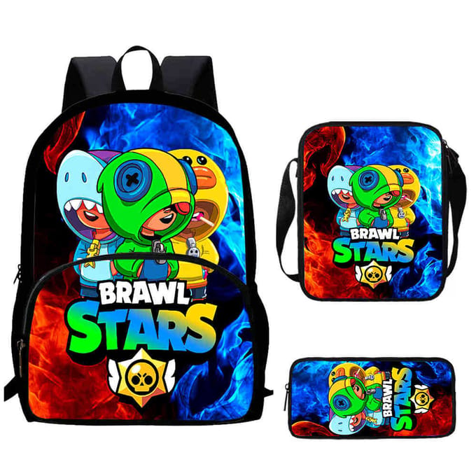 Brawl Stars Schooltas Hoge Definitie Print Multi-Functioneel Lichtgewicht Rugzak