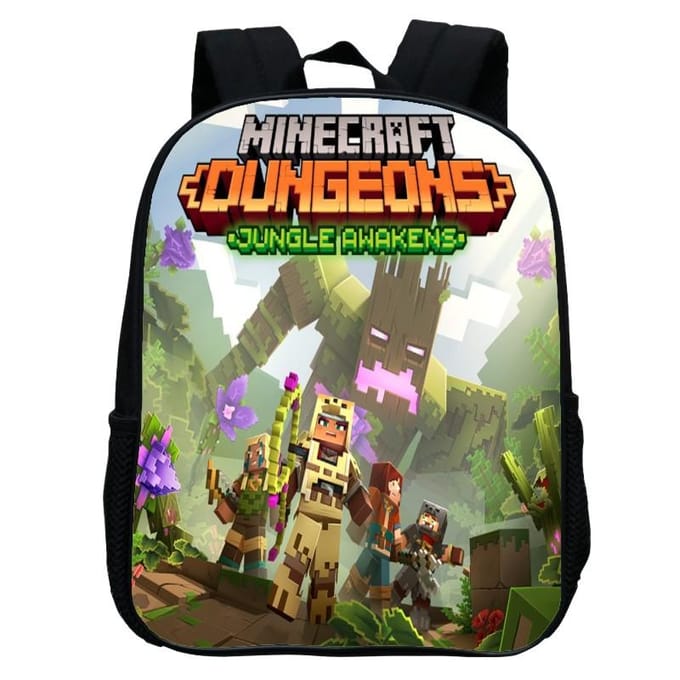 Bedrukte Kleuterschooltas, Cartoon Minecraft 12-Inch Rugzak, Licht En Casual 12inch backpack