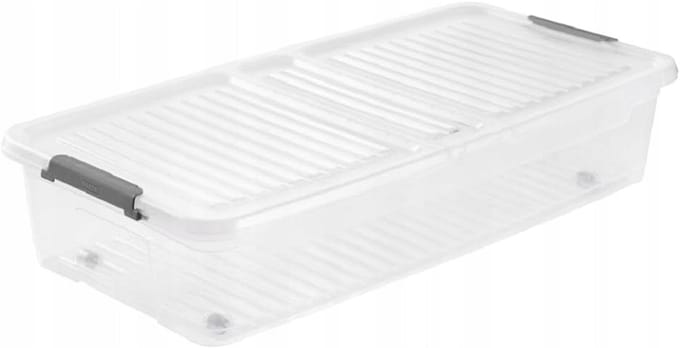 Onderbedbak 'leo', 33 liter, transparant