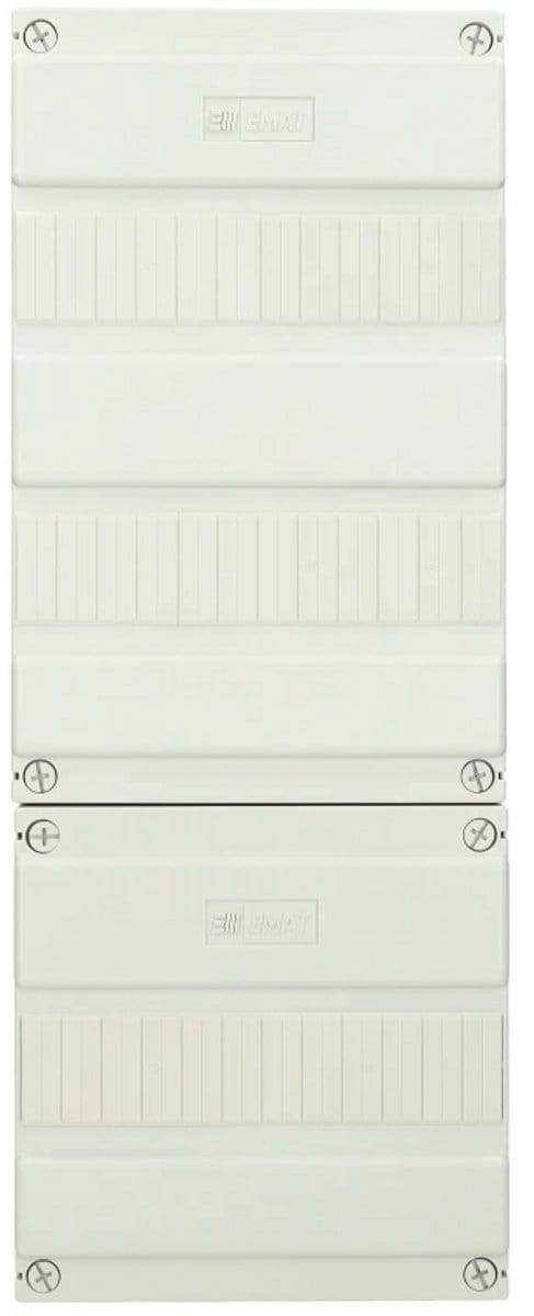 EMAT lege groepenkast 3-rijen 36 modules 220x585mm - wit (85260103)