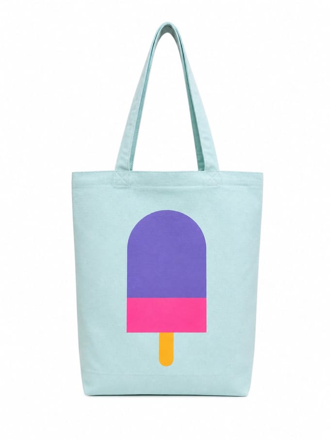 ENGEL. Tote bag Mint Sparkle - 50x40x14cm