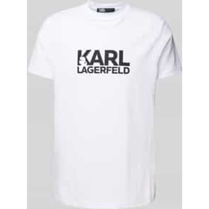 T-shirt met labelprint